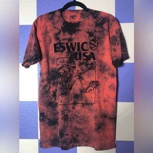 NWOT Eswic Skeleton Riding a Skateboard Boner Tie-Dye Tee - Size M